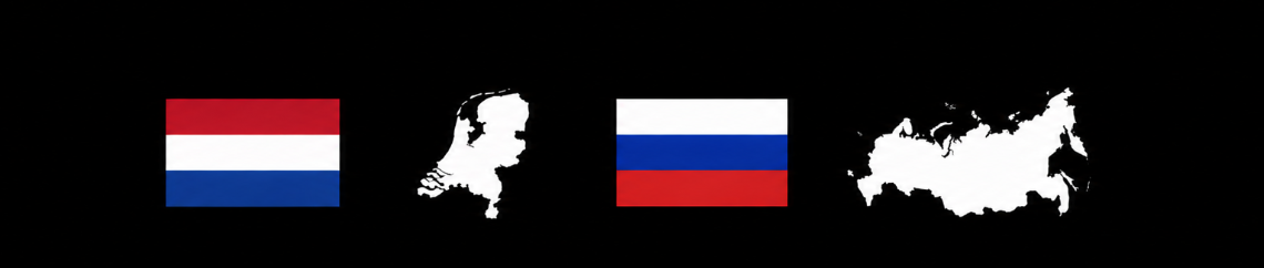 Países Baixos e Rússia