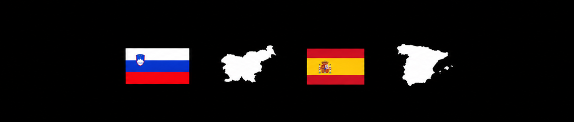 Eslovênia e Espanha