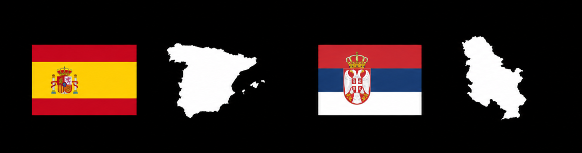 Espanha e Sérvia