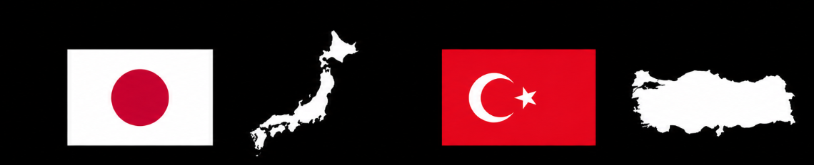 Japão e Turquia